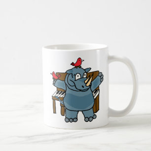 CUnoshörning som leker pianomuggen Kaffemugg