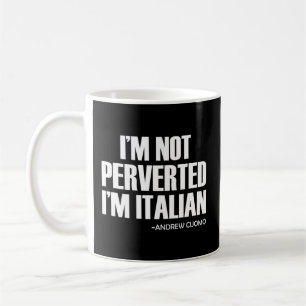 Cuomo jag är inte perverterad.. Jag är italienare Kaffemugg