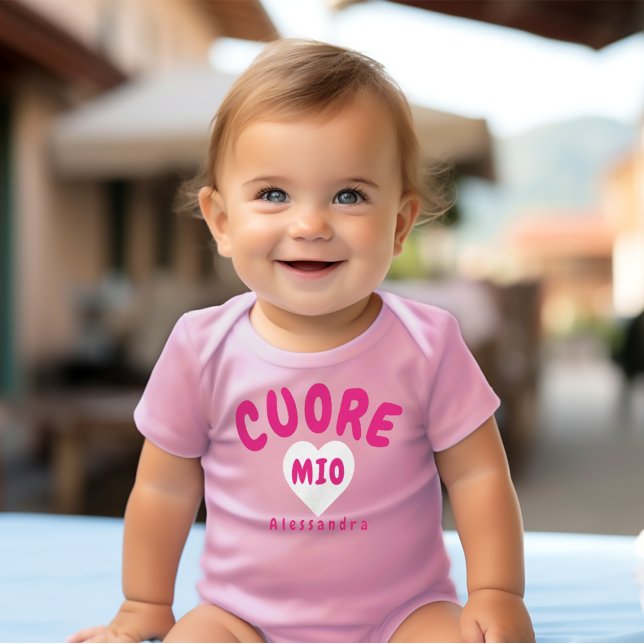 Cuore Mio (flickor) Baby Bodykostym T Shirt (Skapare uppladdad)