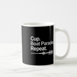 Cup Båtparad Upprepning Roliga Hockeyfans som kör Kaffemugg