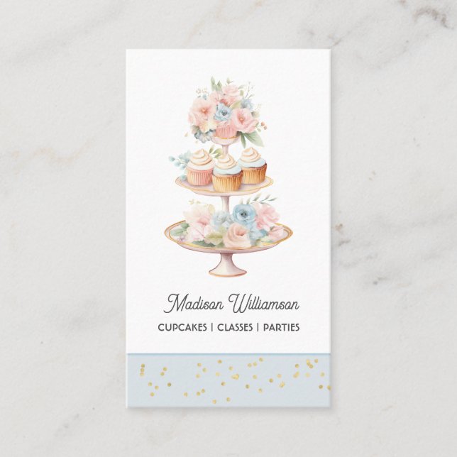 Cup Cake Bakery | Baker Chef Catering ELLER Kod  Visitkort (Framsida)