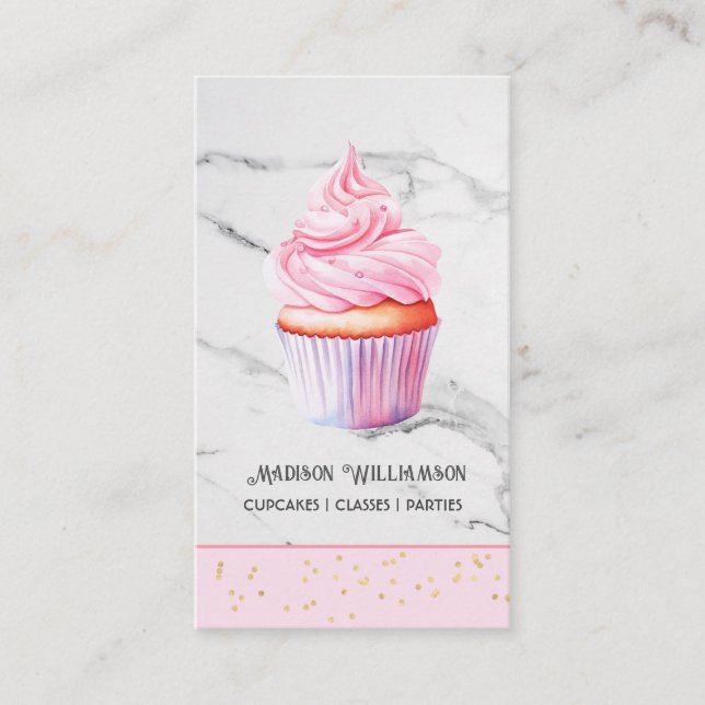 Cup Cake Bakery | Baker Chef Catering ELLER Kod  Visitkort (Framsida)