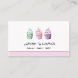 Cup Cake Bakery | Baker Chef Catering ELLER Kod Visitkort