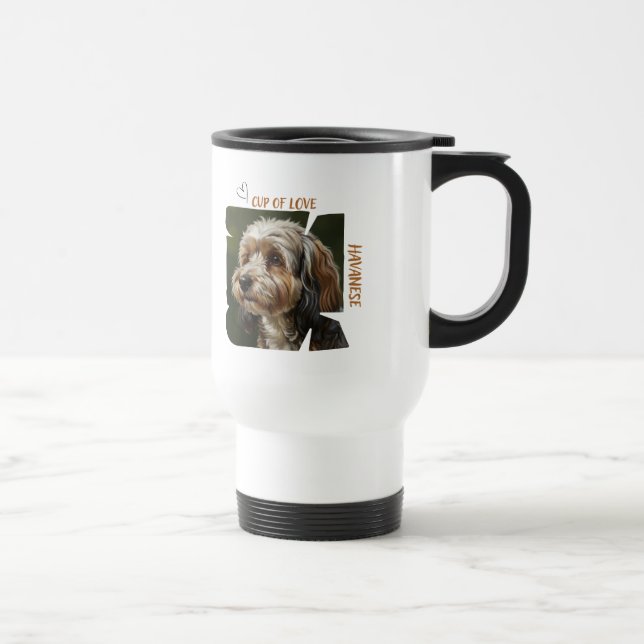 Cup of Love Dog Lover 15 oz Travelers Mug  Resemugg (Höger)