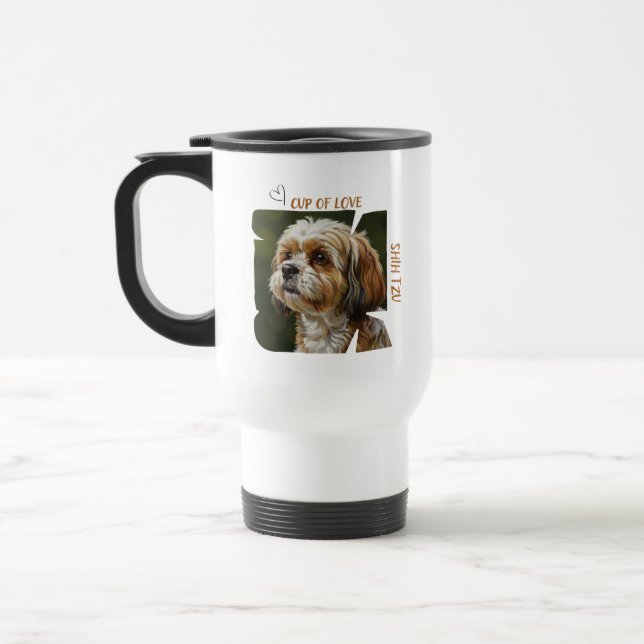 Cup of Love Dog Lover Traveler Mug  Resemugg (Vänster)