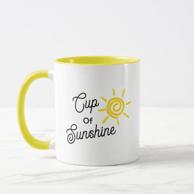 Cup of Sunshine Summer Vibe Modern Mindfulness Mugg (Vänster)