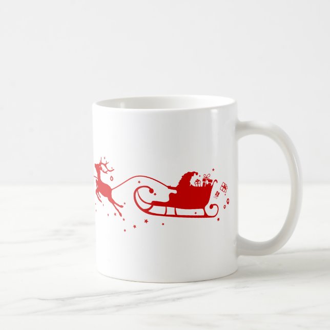Cup Reindeers and Santa Claus Kaffemugg (Höger)