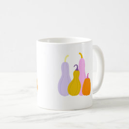 Cup with colorful pumpkins kaffemugg