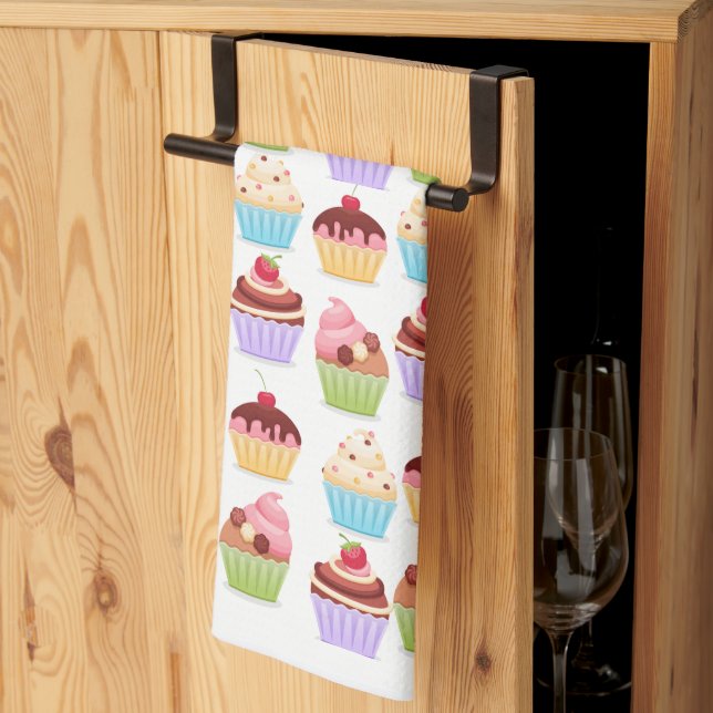 Cupacake Kitchen Towels Kökshandduk (Thirds Fold)