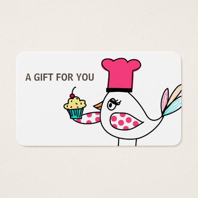 Cupaka Bird Gift Card, certifikat D12-052115 (Framsidan)