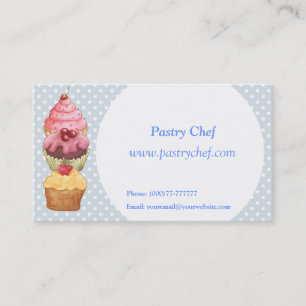 Cupaka Cake Pastor Visitkort
