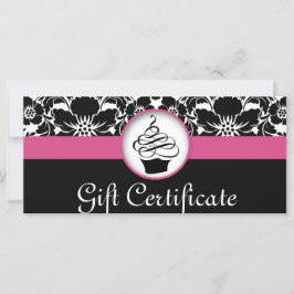 Cupaka Gift Certificate Blommigt Damask Rosa Black
