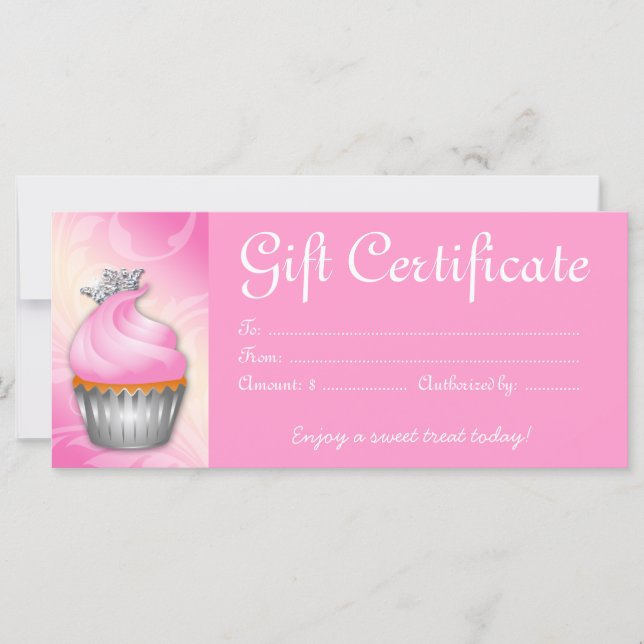 Cupaka Gift-certifikat Krona Rosa Silver (Framsida)