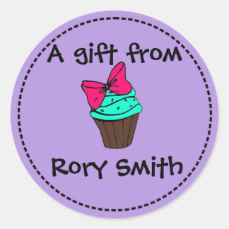 Cupaka Gift-Märkre Runt Klistermärke