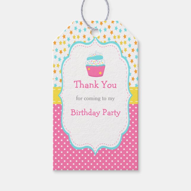 Cupaka och Sprinkles Gift-Märkre Presentetikett (Framsidan)