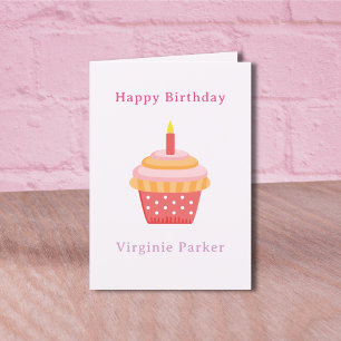 Cupaka Rosa Birthday Card Tack Kort