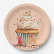 Cupaka Sprinkles Birthday Papper Plate