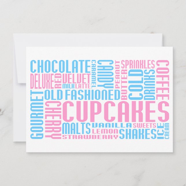 cupcak chitChat Inbjudningar (Framsida)