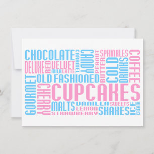 cupcak chitChat Inbjudningar