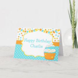 Cupcake and Sprinkles Birthday Party Kort