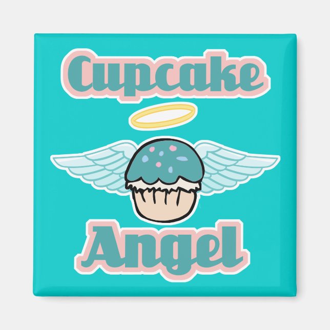 cupcake ängel magnet (Framsidan)
