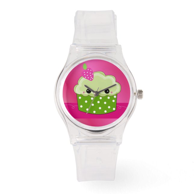 Cupcake-ansikte Armbandsur (Framsida)