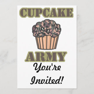 Cupcake-armén Inbjudningar