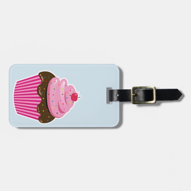 Cupcake Bagagebricka (Horisontell Framsida)