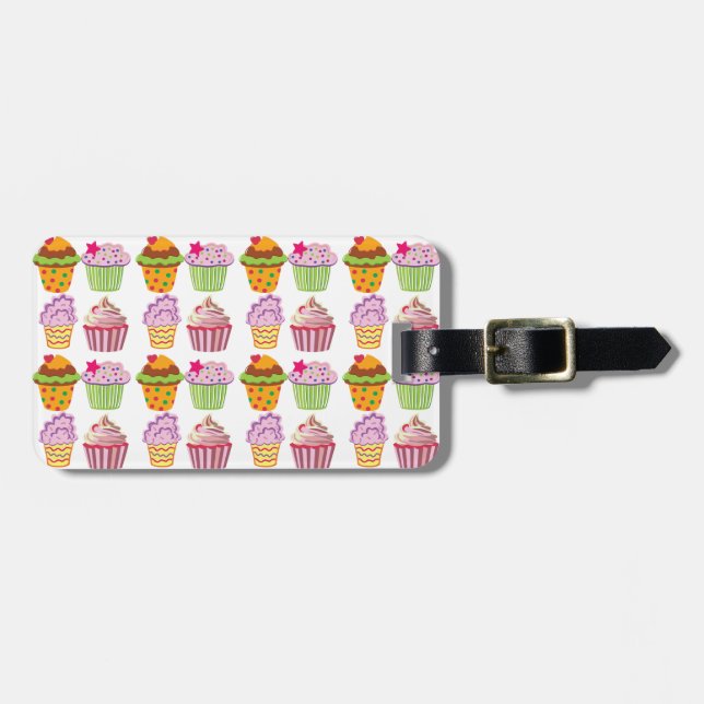 Cupcake Bagagebricka (Horisontell Framsida)