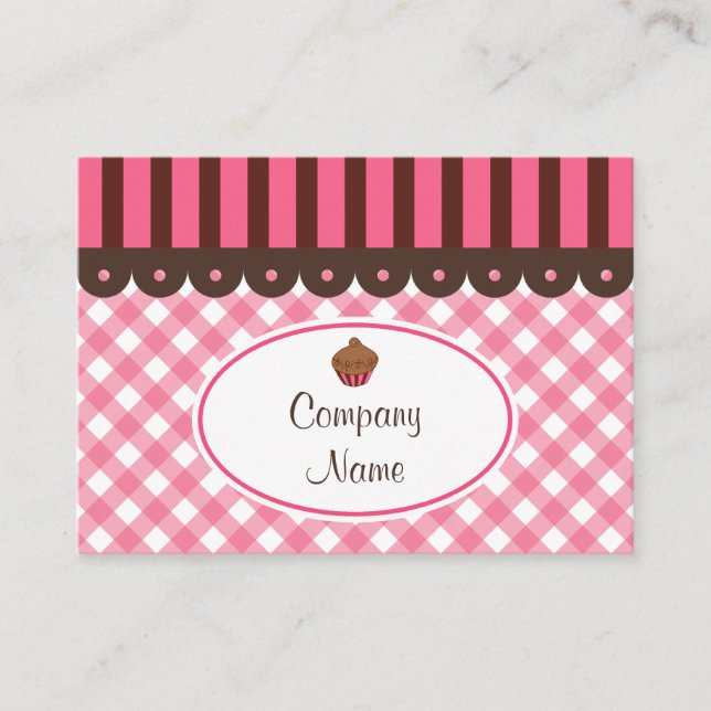 Cupcake Bageri Affärskort Visitkort (Framsida)