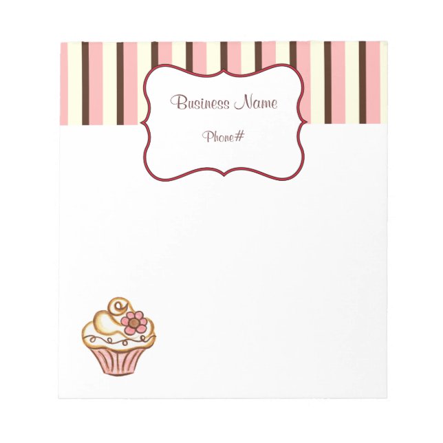 Cupcake-bageri anteckningsblock (Framsida)