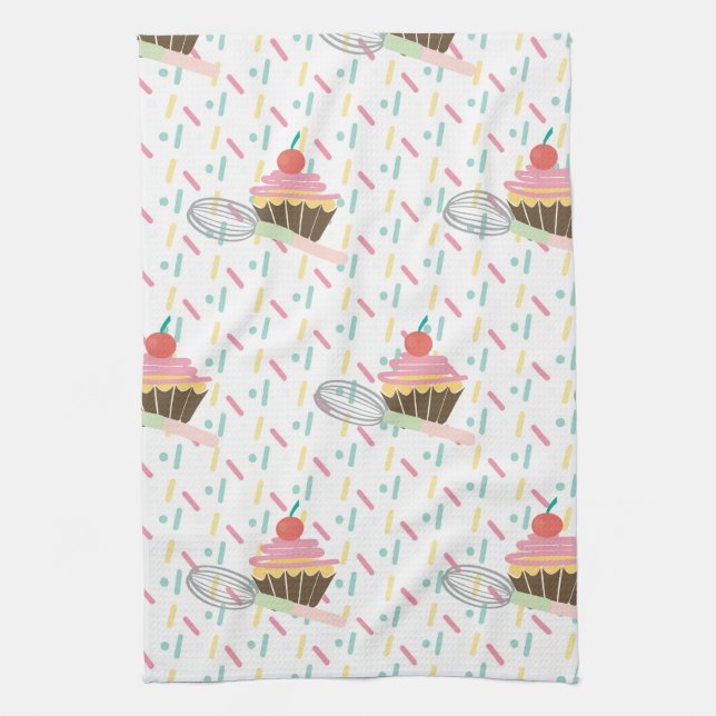 Cupcake Bageri Kök Visp | Matlovers Kökshandduk (Vertikal)