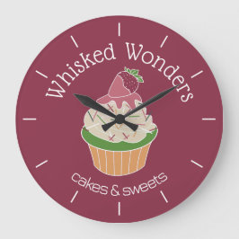 Cupcake Bageri Konditor Stor Klocka
