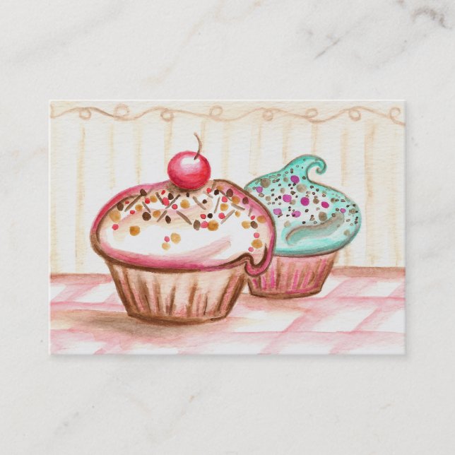 Cupcake Bageri Visitkort (Framsida)