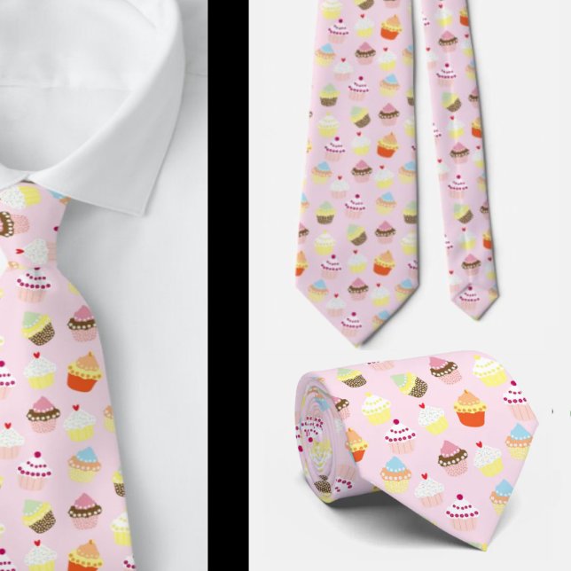 Cupcake Baker Bakarpresent Rolig halsduk Slips (Skapare uppladdad)