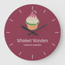 Cupcake Bakery Pastry Chef Stor Klocka