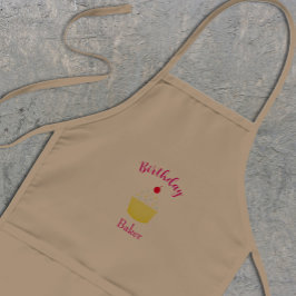 Cupcake Baking Birthday Barnförkläde