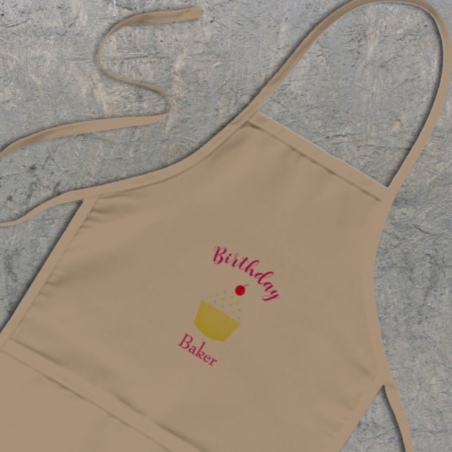 Cupcake Baking Birthday Barnförkläde (Skapare uppladdad)