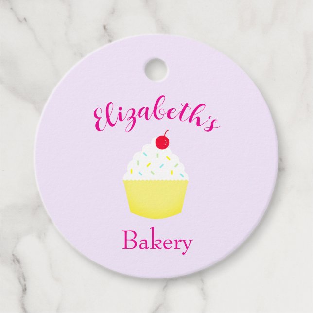 Cupcake Bakning Födelsedag Gåvor Etiketter (Framsida)