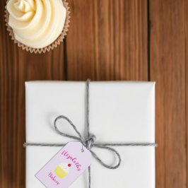 Cupcake Bakning Födelsedag Presentetikett