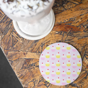 Cupcake Bakning Födelsedag Underlägg Papper Rund