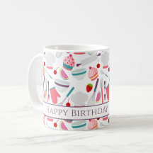 Cupcake Bakning Glad Födelsedag