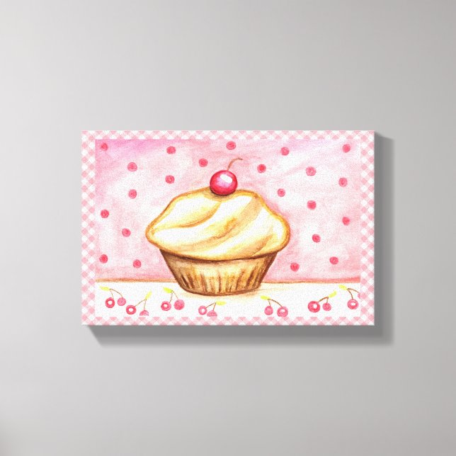 Cupcake Canvas Konsttryck (Framsida)