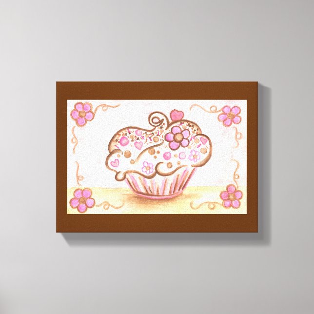 Cupcake Canvas Konsttryck (Framsida)