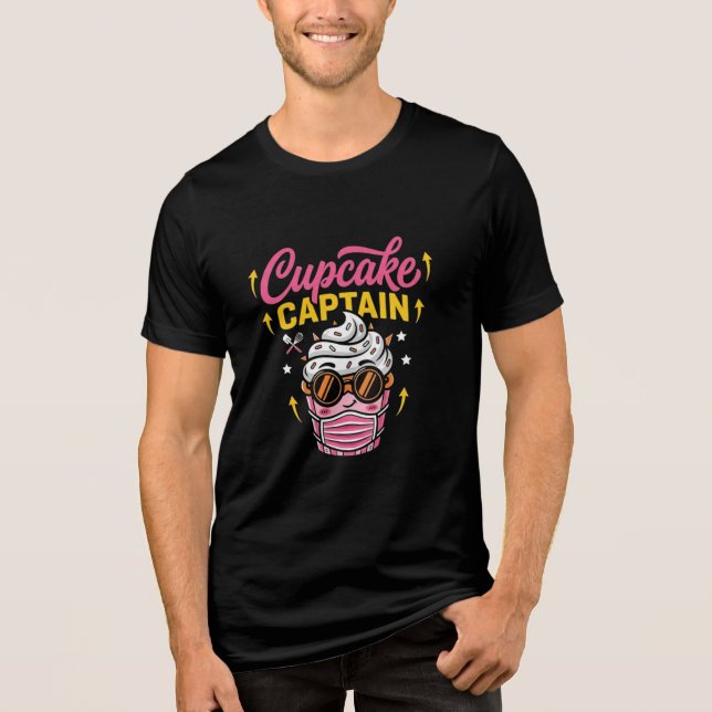 Cupcake Captain Cool Vibes T Shirt (Framsida)