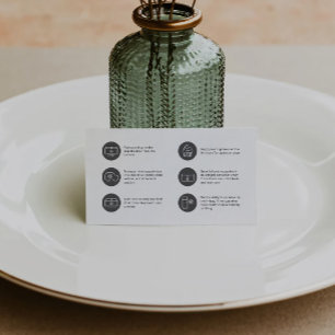 Cupcake Care Minimalistisk Platt Tacksamhetskort Visitkort