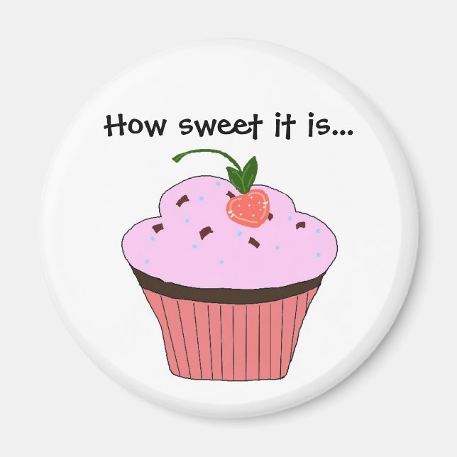 Cupcake-citat Magnet (Framsidan)
