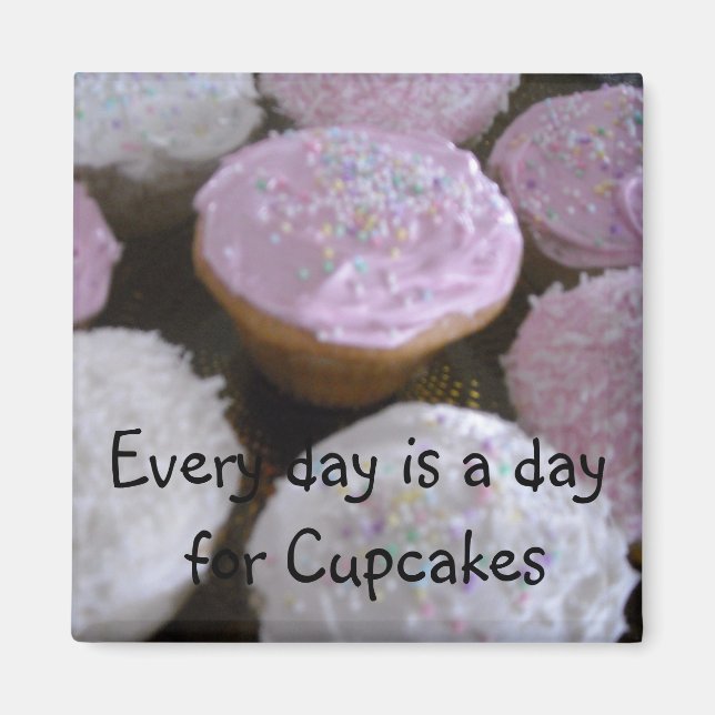 Cupcake-citat Magnet (Framsidan)