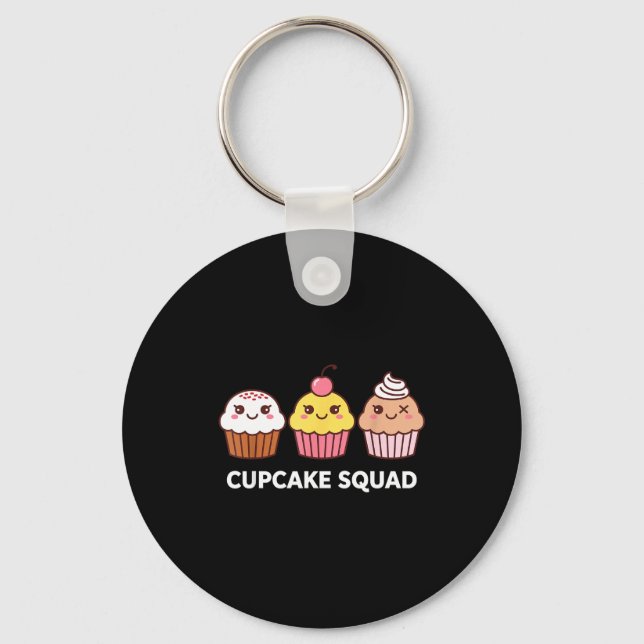 Cupcake Costume For Men Women Girl Baking Cupcake  Nyckelring (Framsida)