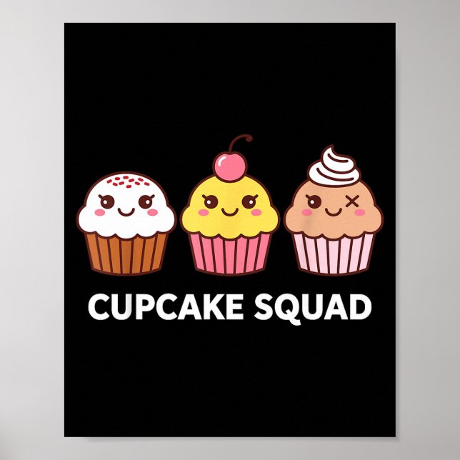 Cupcake Costume For Men Women Girl Baking Cupcake  Poster (Framsidan)